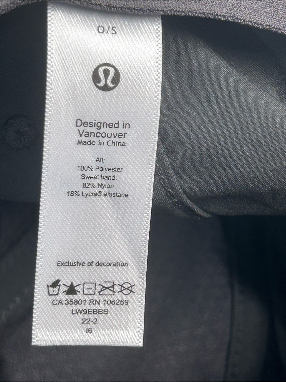 lululemon athletica Black Logo Baseball Cap - Picture 6 of 7